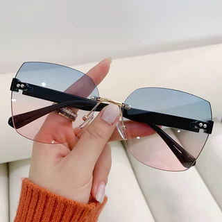 Aesthetic แว่นกันแดดแฟชั่นสําหรับผู้หญิงผู้ชาย UV400 สีแว่นตากลางแจ้งอินเทรนด์