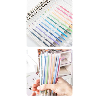 12 ชิ้น/กล่อง/12 สีปากกาเป็นกลางปากกาลูกลื่น 0.5 มม.ปลายบางน่ารัก น่ารัก ปากกาเป็นกลางอุปกรณ์สํานักงานโรงเรียนเขียนภาพวาดเครื่องเขียนนัก