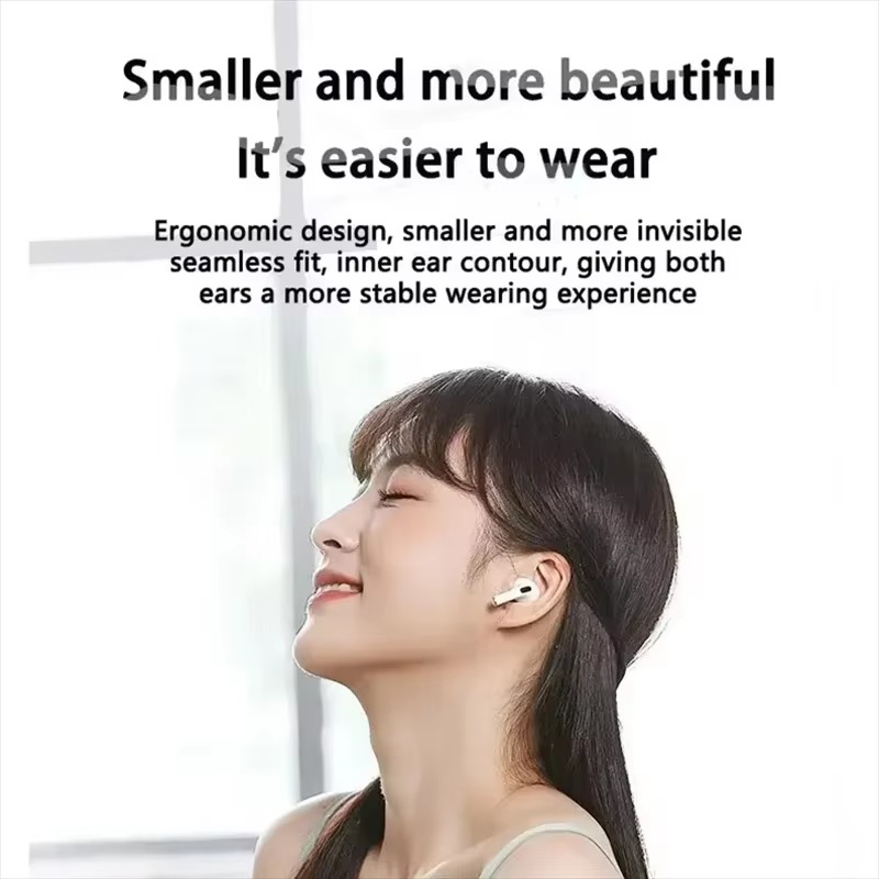 Pro4 TWS หูฟังบลูทูธ 9D หูฟังไร้สายสเตอริโอ HiFi หูฟังแฮนด์ฟรีชุดหูฟังพร้อมไมโครโฟน