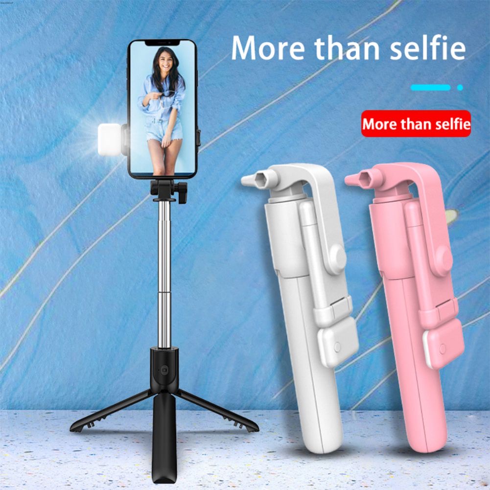 ซื้อ R1s 4in1 ขาตั้งกล้องขาตั้งโทรศัพท์ผู้ถือ Selfie Stick พร้อมไฟขาตั้งกล้อง Monopod ไร้สายบลูทูธระยะไกล