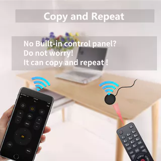 รีโมทคอนโทรลอินฟราเรด WiFi อเนกประสงค์ สำหรับทีวีและแอร์ Tuya ใช้งานร่วมกับแอป Smart Life อุปกรณ์บ้านอัจฉริยะ เพื่อความสบายในฤดูร้อน