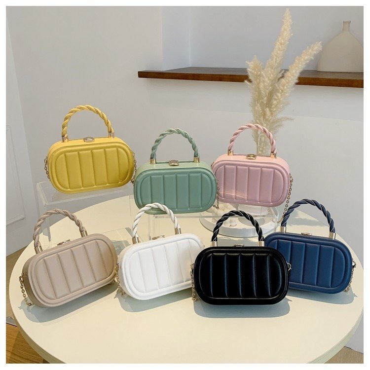 Chain Box Bag Shaping Small Square Bag Female All-Match Fashion Simple Shoulder Bag New Style Messenger Bag