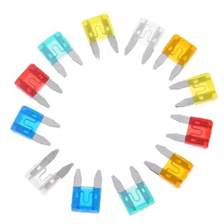 ฟิวส์รถยนต์อลูมิเนียมขนาดเล็ก (100/120 ชิ้น) 32G 6 สเปคที่แตกต่างกัน พร้อมคลิป สำหรับสิ่งจำเป็นในการเดินทางท่องเที่ยวฤดูร้อน