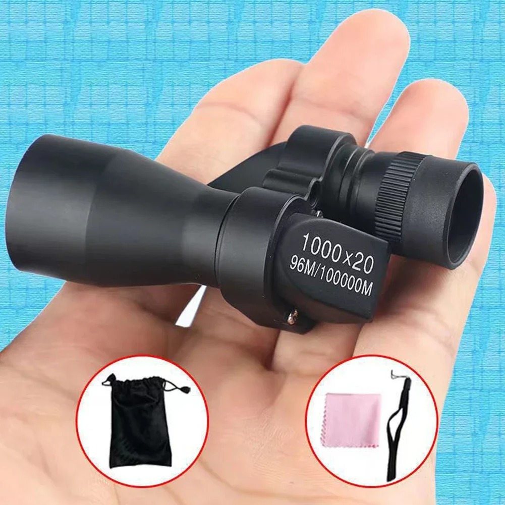 กล้องโทรทรรศน์พกพาขนาดเล็ก 1000x20 ซูมกำลังขยายสูง สำหรับตกปลา ล่าสัตว์ และตั้งแคมป์