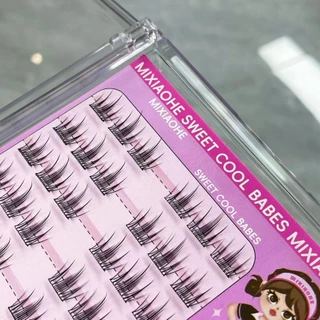 MIXIAOHE ขนตาปลอมกาวฟรี Camellia ฟรีกําจัดธรรมชาติ Ten-Row คลัสเตอร์เดี่ยว