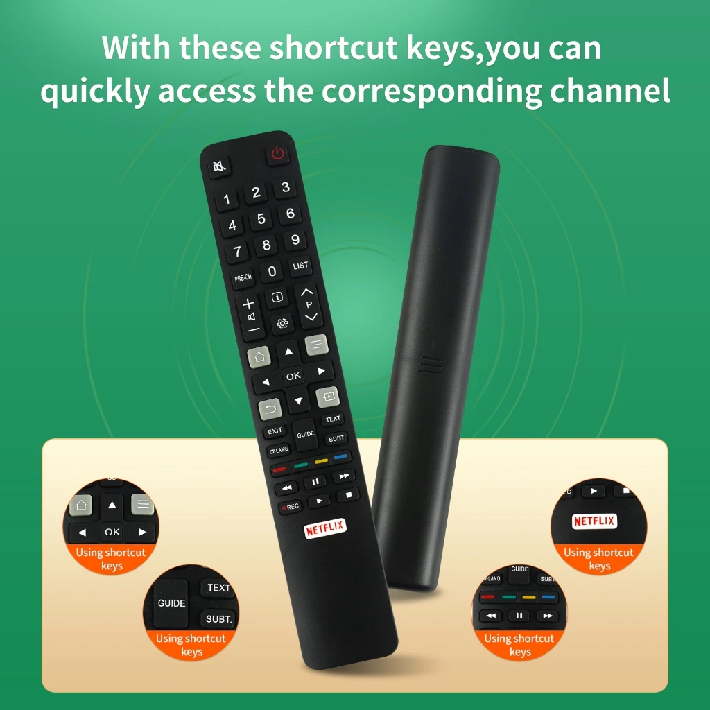 รีโมทคอนโทรล Universal REMOTE สําหรับทีวี LCD LED BRC802N YLI2 RCA TCL สมาร์ททีวีS