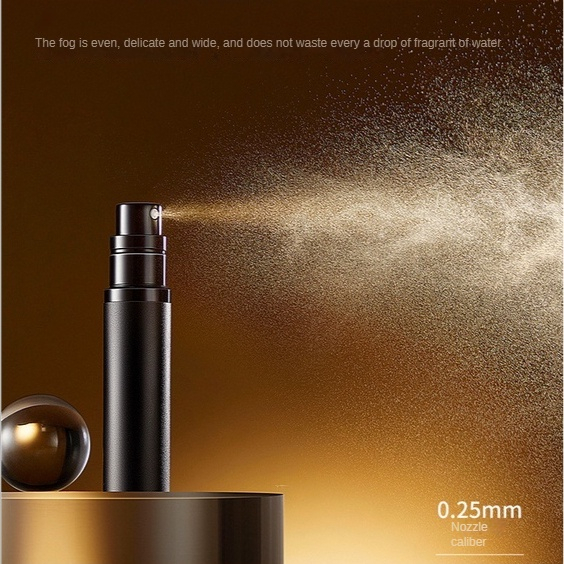 6ml น้ําหอม Atomizer แบบพกพา Liquid คอนเทนเนอร์สําหรับเครื่องสําอาง Traveling Mini อลูมิเนียมสเปรย์ขวดเปล่ารีฟิล Косметика