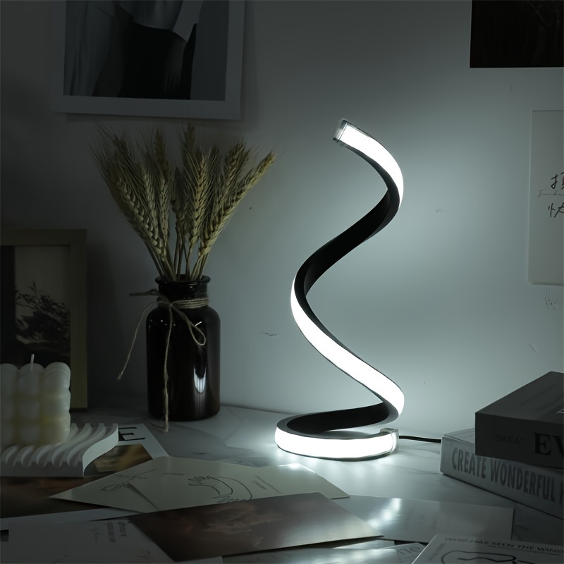 1 PC Simple Three-Tone Light USB โคมไฟตั ้ งโต ๊ ะห ้ องนอนเดสก ์ ท ็ อป Night Light