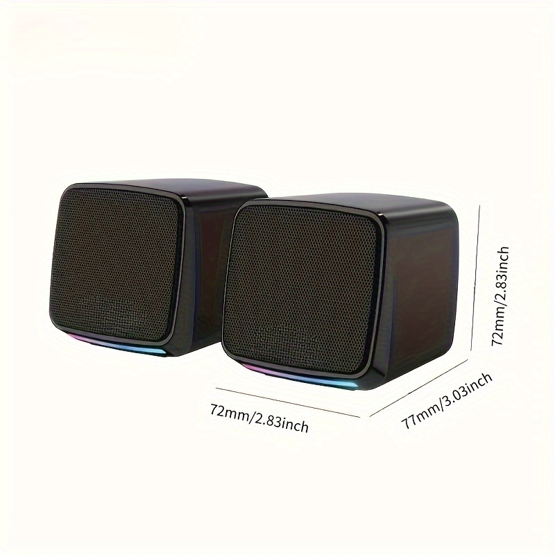 E-1078 คอมพิวเตอร์ USB ลําโพงแบบมีสาย USB ขับเคลื่อน 3.5 มม.AUX อินพุตลําโพงแบบพกพา,เหมาะสําหรับคอมพิวเตอร์,แล็ปท็อป,เดสก์ท็อป