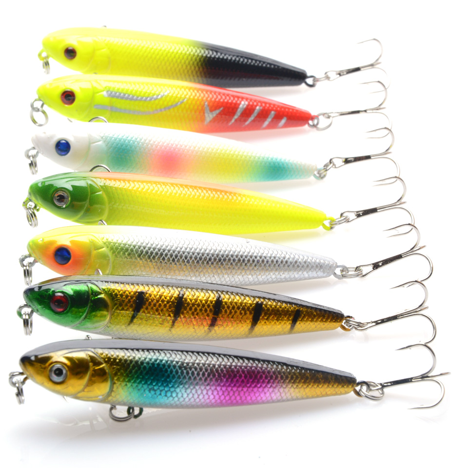 1pcs ลอยดินสอเหยื ่ อ 8cm/9g Jerkbait พลาสติกประดิษฐ ์ Hard เหยื ่ อ Crankbait Bass ตกปลา Wobblers ปลาคาร ์ พตกปลา Tackle