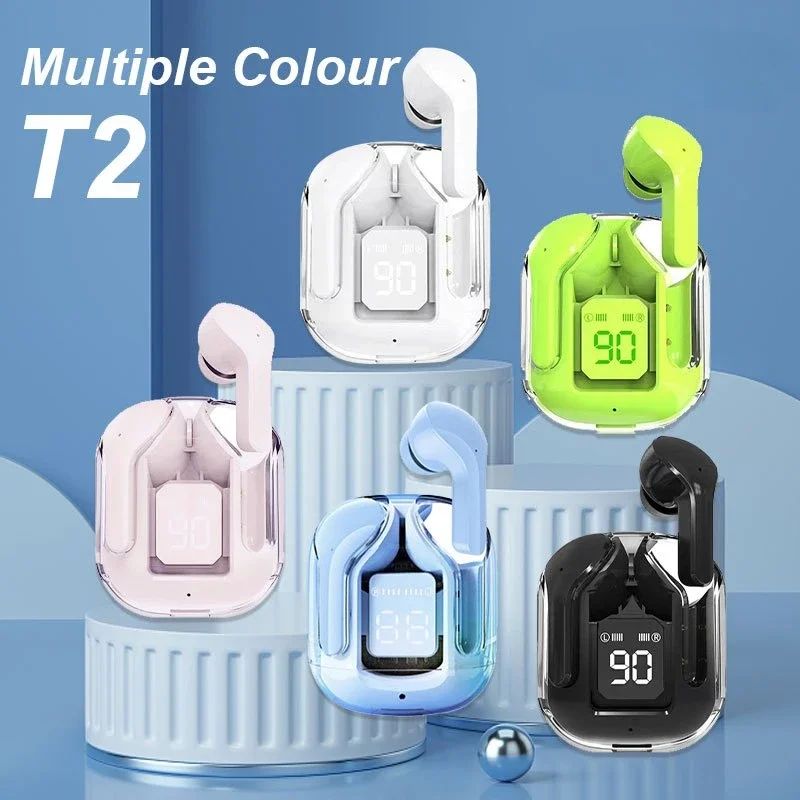 T2 TWS ชุดหูฟังสเตอริโอไร้สาย บลูทูธ 5.3 หน้าจอดิจิทัล LED สําหรับ Xiaomi Lenovo