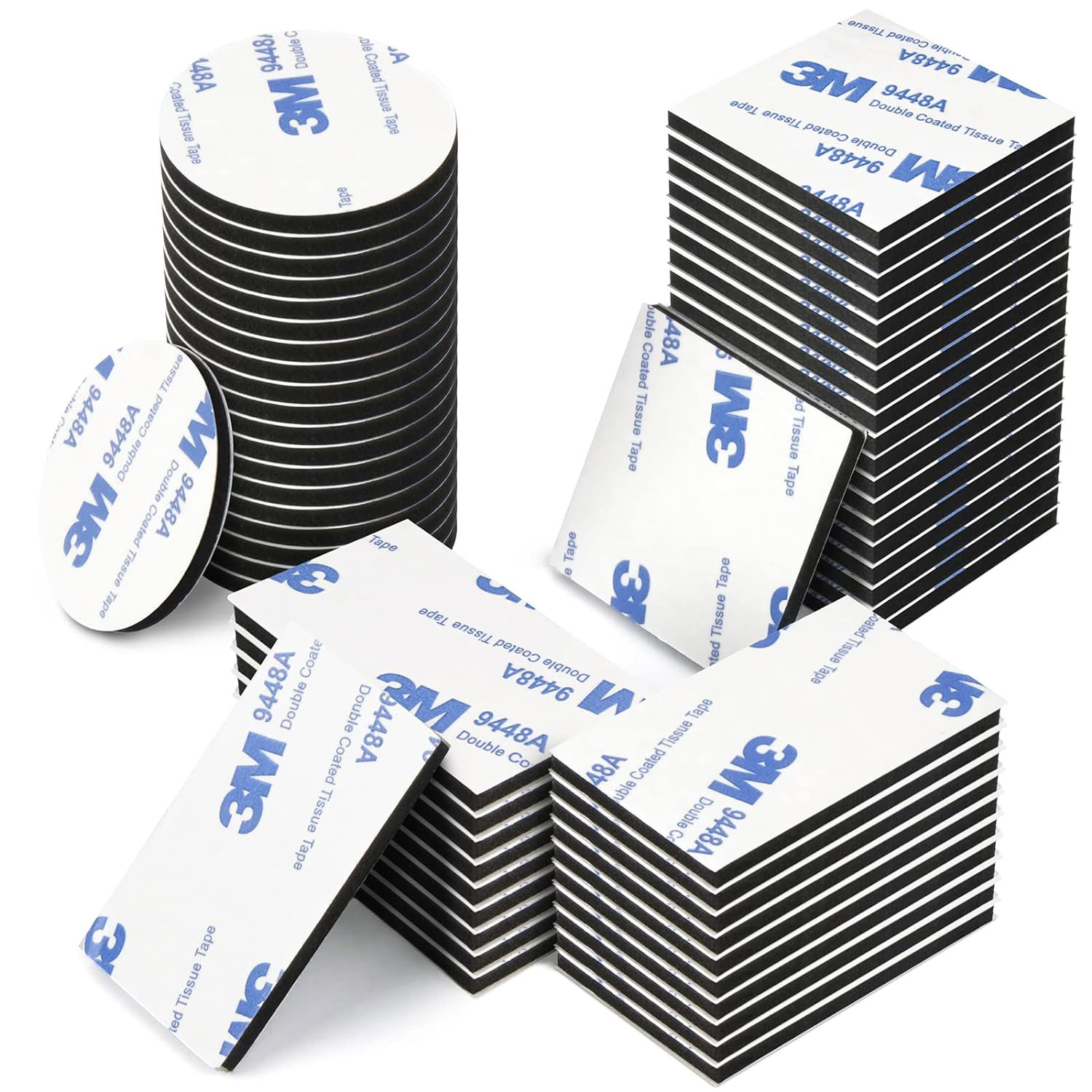 Heavy Duty เทปกาวสองหน้า Super Strong Self Stick แผ่นยึดสําหรับตกแต่งบ้าน 68 ชิ้น