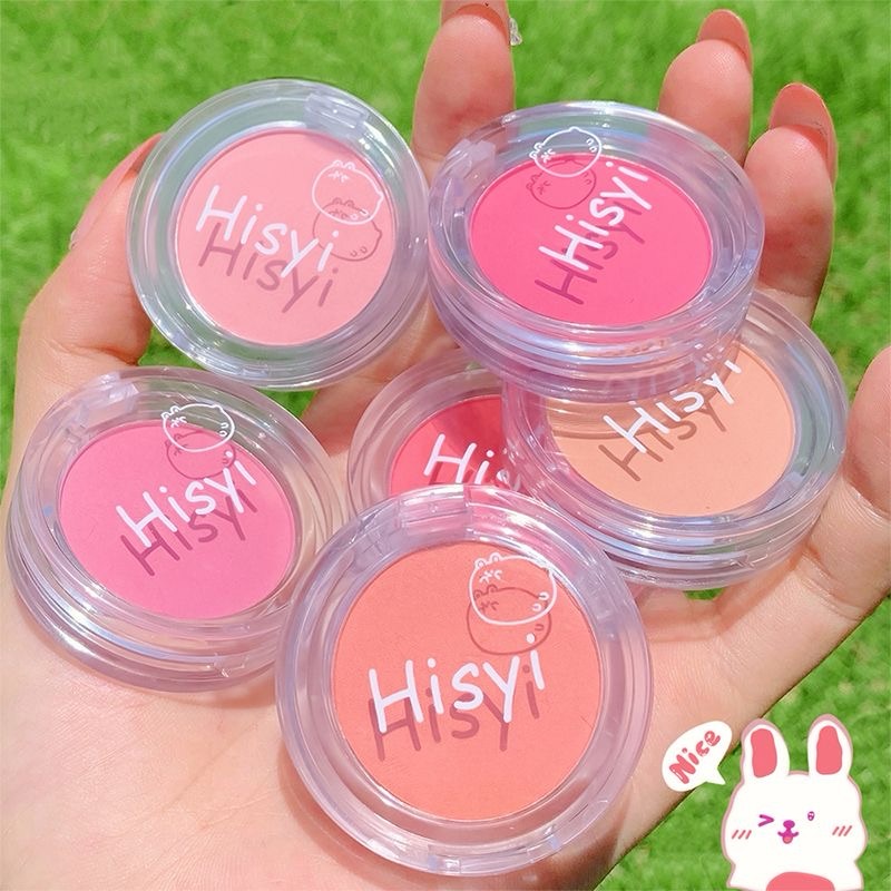 2/3 แพ็คชุดคริสต์มาส HISYI Soft Mist เมาเล็กน้อย Blush ชุดสีขาว Matte Vitality Girl Nude แต่งหน้าธรรมชาติ Smudge Monochrome Rouge Blush Palette