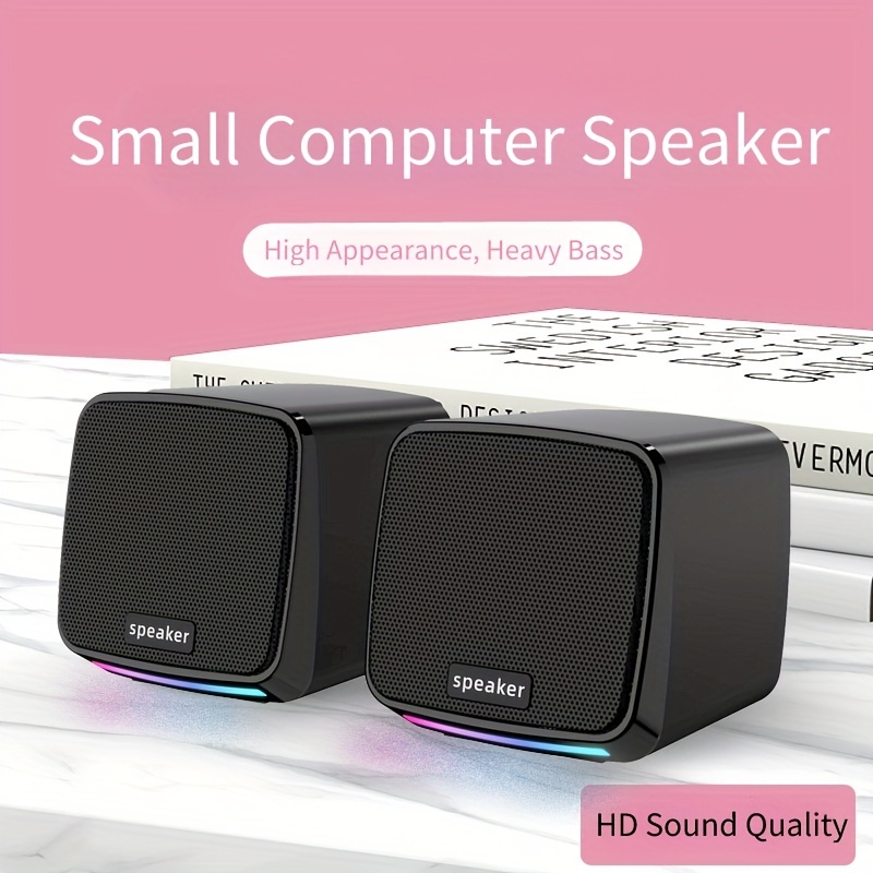 E-1078 คอมพิวเตอร์ USB ลําโพงแบบมีสาย USB ขับเคลื่อน 3.5 มม.AUX อินพุตลําโพงแบบพกพา,เหมาะสําหรับคอมพิวเตอร์,แล็ปท็อป,เดสก์ท็อป