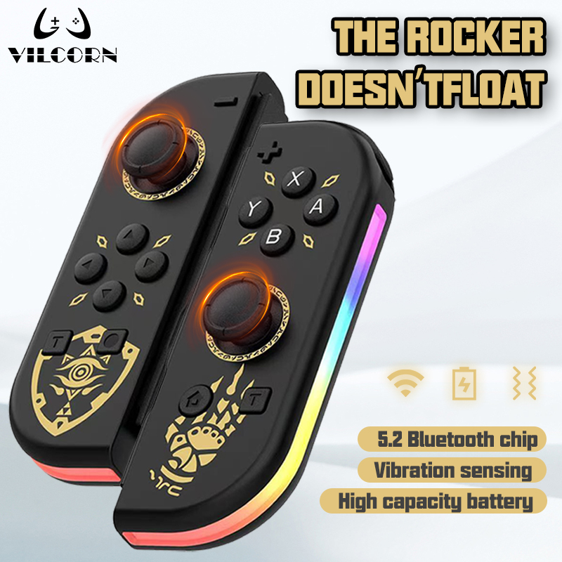 Vilcorn Joy-2 จอยแพด สําหรับ Nintendo Switch Lite Oled Joy Con Zelda Switch Joystick PC Yuzu Dual Vibration Controller