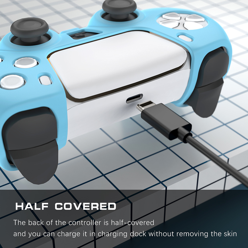 Playstation 5 Anti-Slip ซิลิโคนป้องกันยางกรณีน่ารัก Kawaii อุปกรณ์เสริมจอยสติ๊ก Skin Grip ฝาครอบ 2 Thumb สําหรับ PS5