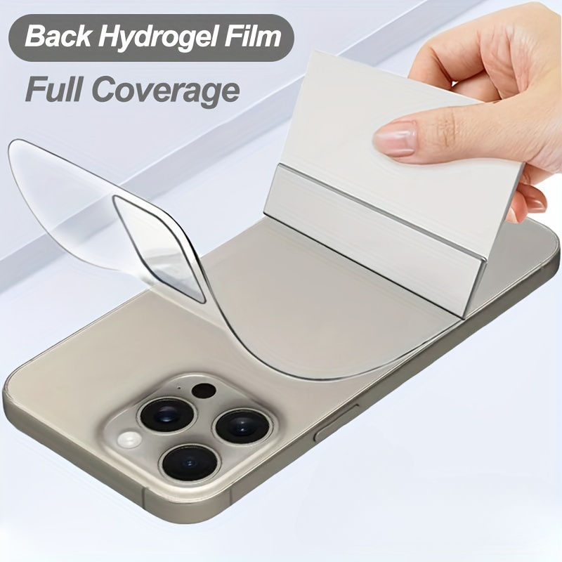 ฟิล์ม Hydrogel คลุมทั้งหมดแบบนุ่มสําหรับ iPhone 15 Pro Max 14 Plus 13 12 11 Pro Max ตัวป้องกันหน้าจอแบบเต็มบน iPhone 15 Pro Max ฟิล์มด้านหลัง [ไม่ใช่กระจก]