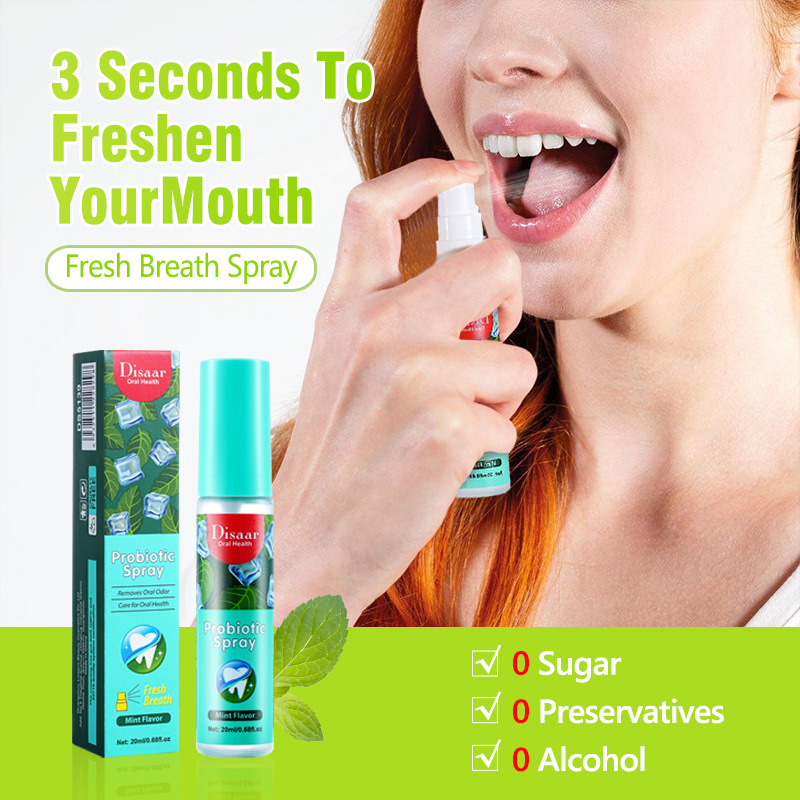 Mint Oral Spray Bad Breath Freshener ลบกลิ่นปาก น้ํายาบ้วนปากแบบพกพา