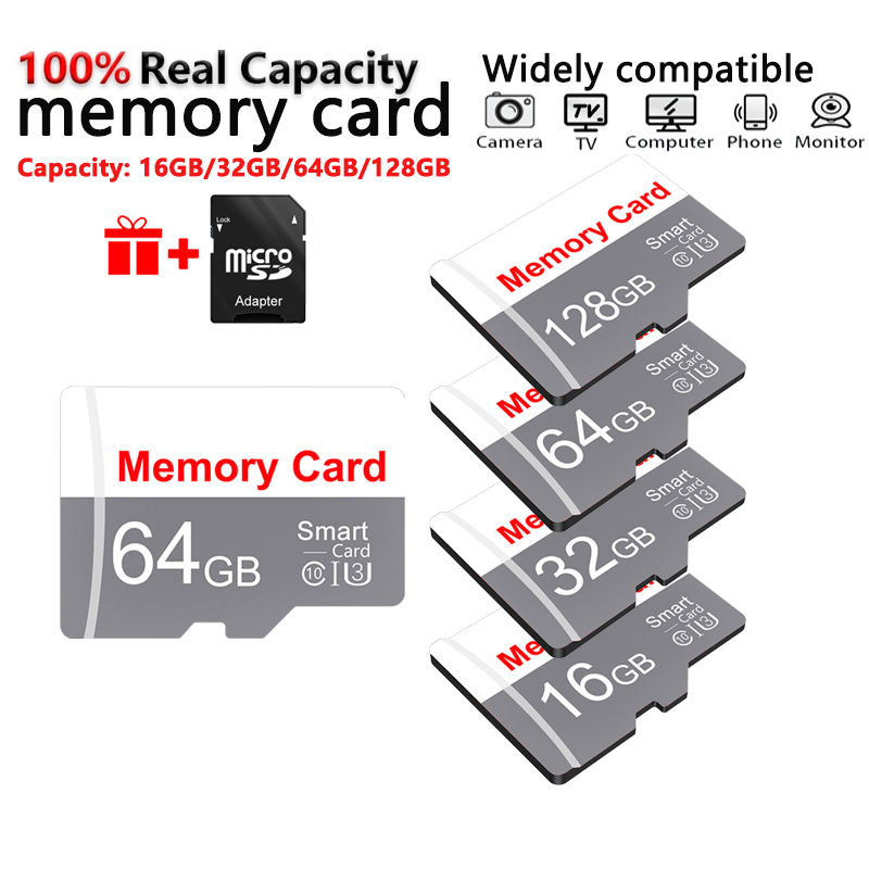 การ์ด Mini SD ขนาด 16GB-128GB Class 10 - สำหรับโทรศัพท์ กล้อง และคอมพิวเตอร์