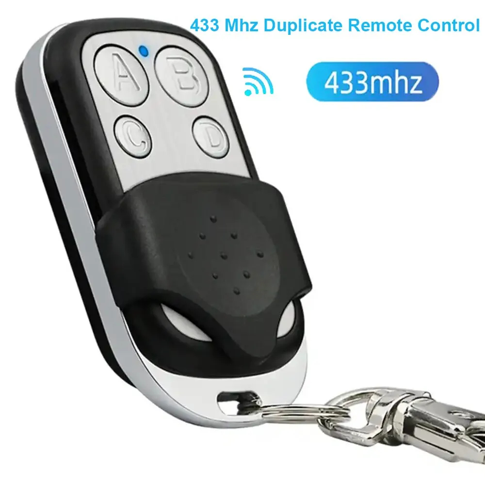 ปุ่มกดโลหะรีโมทคอนโทรลเครื่องส่งสัญญาณ ABCD/ล็อคปลดล็อค 4Button 433MHz Universal 4 ปุ่มเปิดประตูโรงรถระยะไกล