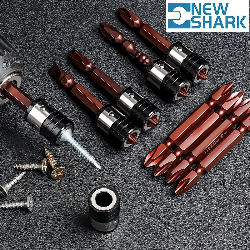 10 ชิ้นไขควงชุด bit S2 ไขควงแรงบิด Double Head cross Reddish ชุดแม่เหล็ก Handling cross-bit