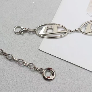 Y2k Vintage D-Letter Chain Belt - Edgy Waist Chain สําหรับกางเกงยีนส์และเดรส