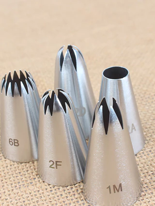 หัวฉีดท่อขนาดกลาง 5 ชิ้นชุดเครื่องมืออบสแตนเลส 2D 1M 2A 2F 6B