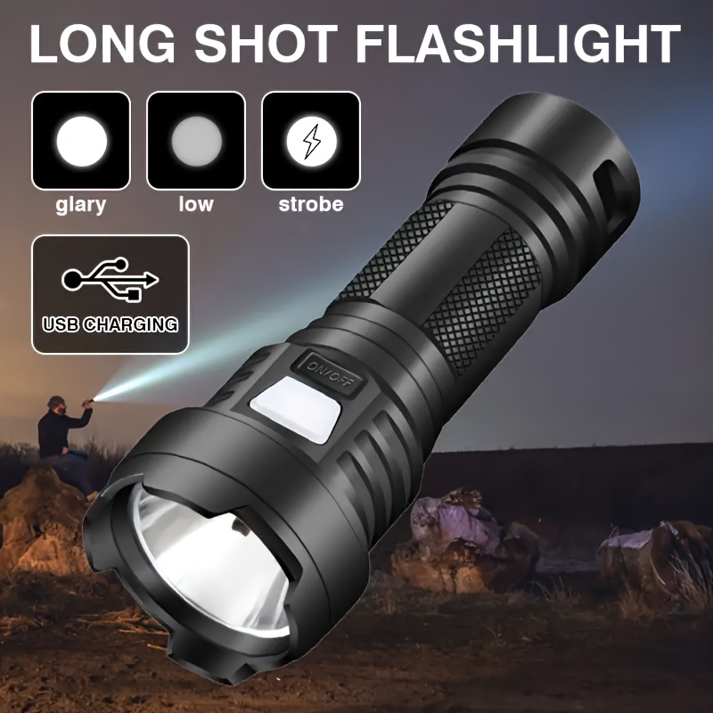 1/2ชิ ้ นไฟฉาย Zoomable Super Bright - แบบพกพาอเนกประสงค ์ , Telescopic Zoom สําหรับใช ้ ในบ ้ านกลางแจ ้ ง