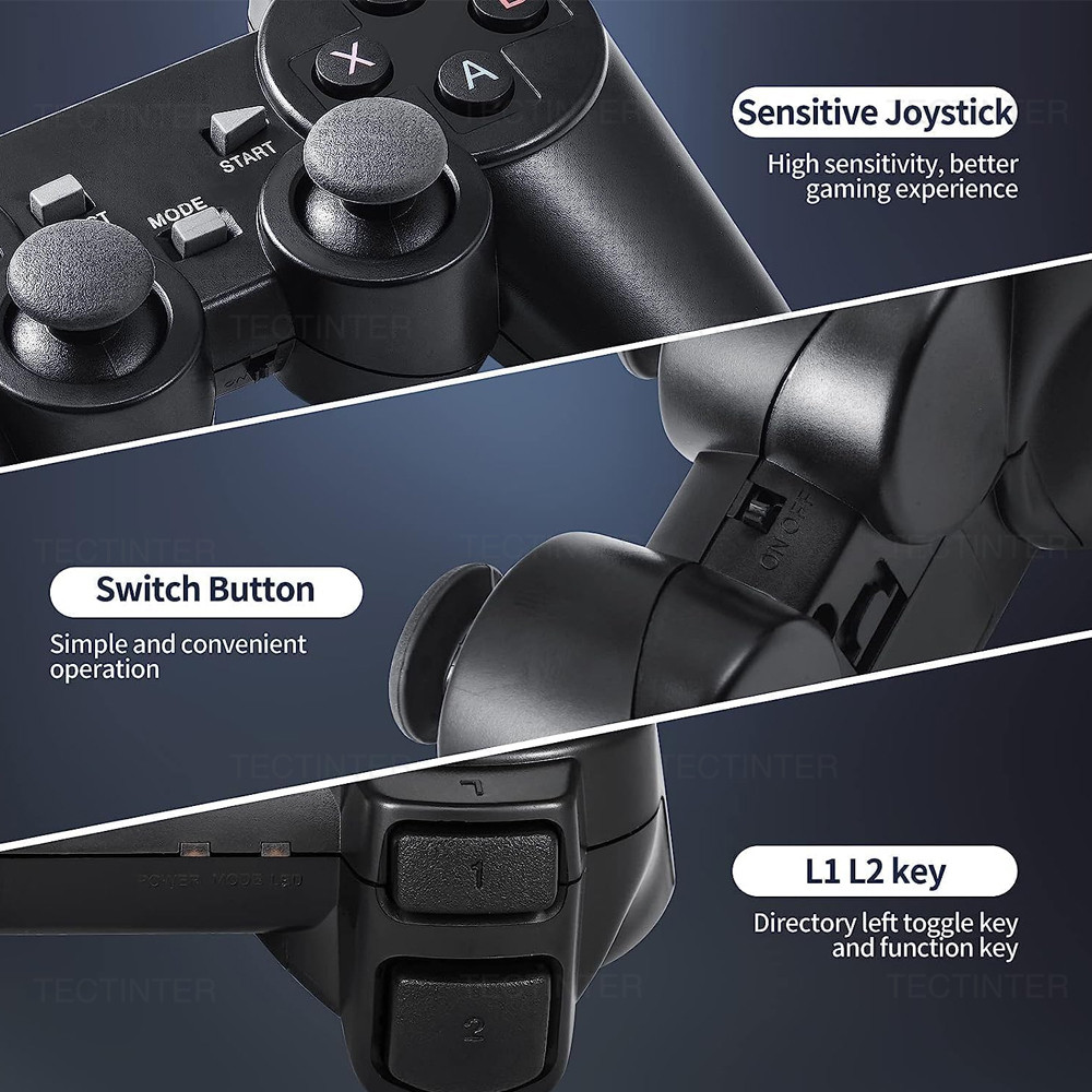 4k Wireless Controller Gamepad สําหรับคอนโซล 20000 + เกม Retro มือถือ HD TV เกม Stick