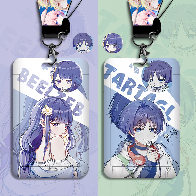 Id Card Holder พร้อมสาย Lanyard Genshin Impact Student Card Holder พวงกุญแจ Id Holder Photocard Holder Touch N Go Card Holder ป้ายชื่อผู้ถือ
