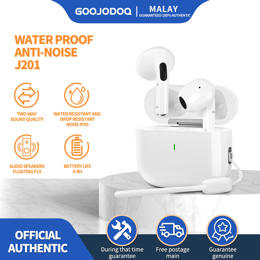 Goojodoq ใหม่ ชุดหูฟังบลูทูธไร้สาย 5.3 HIFI กันน้ํา พร้อมไมโครโฟนในตัว สําหรับสํานักงาน เล่นกีฬา