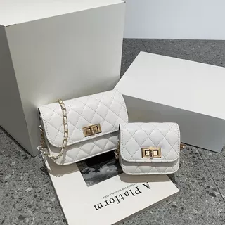 Diamond Quilted Chain Bag Women Trendy Square Crossbody Sling Bag For Woman New Year & Valentines Day