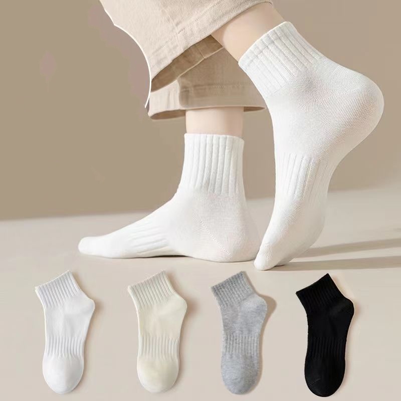 Lovito ถุงเท้าสุขภาพผิวระบายอากาศได้ดี ยืดหยุ่นได้4ทิศทาง LCS25A41