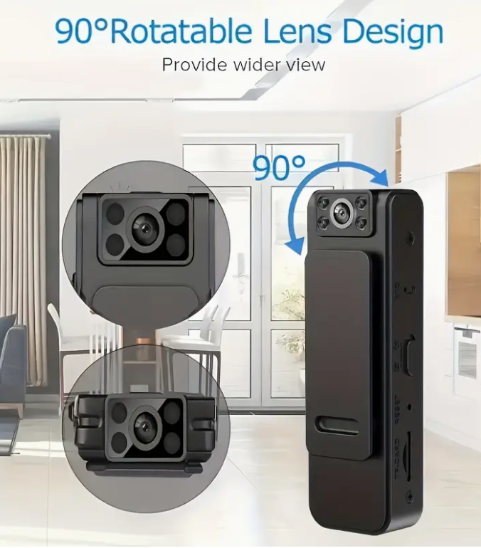 กล้องกีฬามือถือการประชุม Cam HD Night Vision 1080P เครื่องบันทึกการบังคับใช้กฎหมายแบบ On-Site