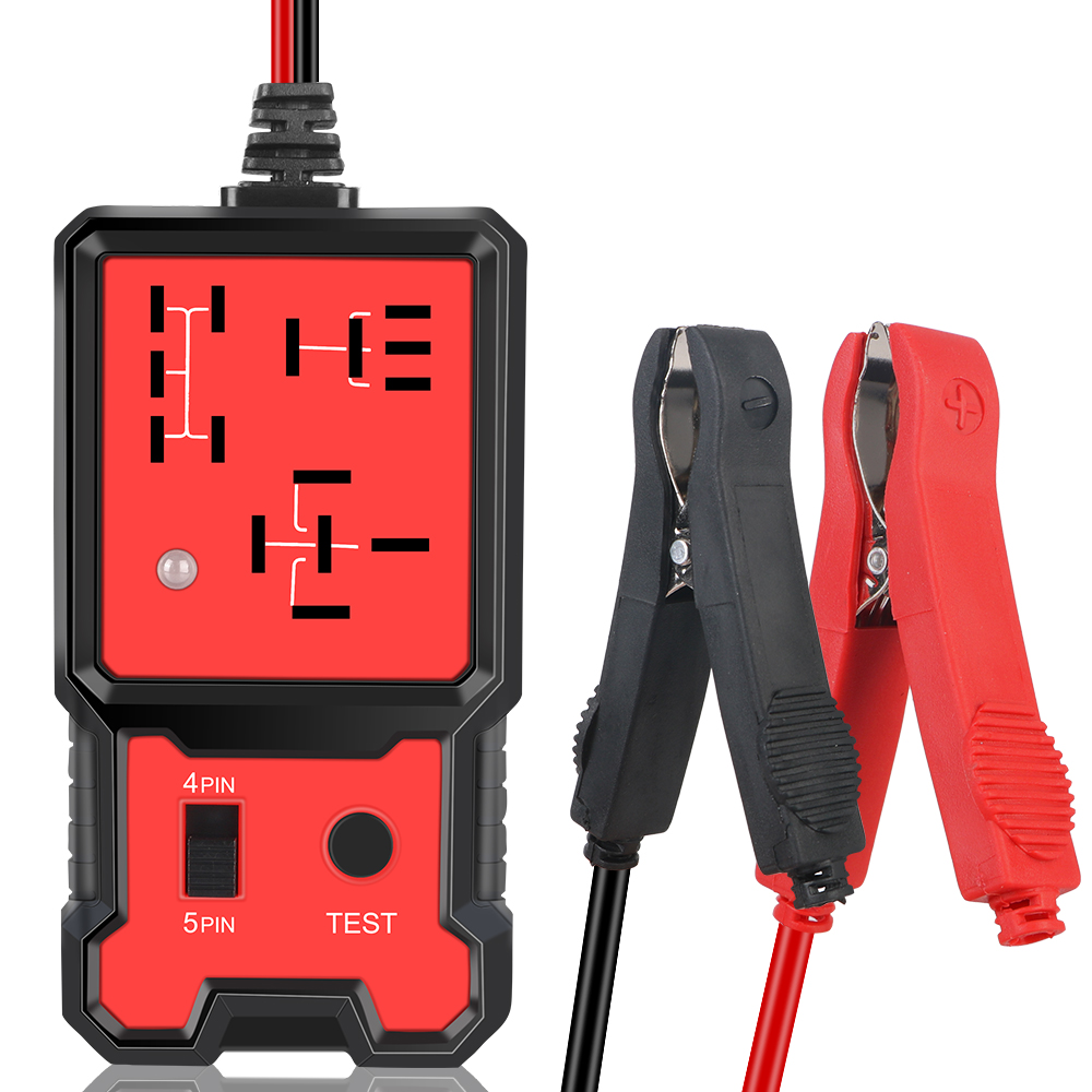 Universal 12V รถรีเลย์เครื่องทดสอบอิเล็กทรอนิกส์ยานยนต์รีเลย์เครื่องทดสอบสําหรับ Auto แบตเตอรี่ Checker ไดชาร์จ Analyzer เครื่องมือวินิจฉัย