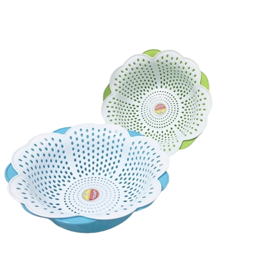 [Top Value] ตะกร้าทรงแอปริคอท 2 ชั้น พร้อมอ่างพลาสติก Viet Nhat NH245 ปลอดภัย ทนทานและสวยงาม (3395-1