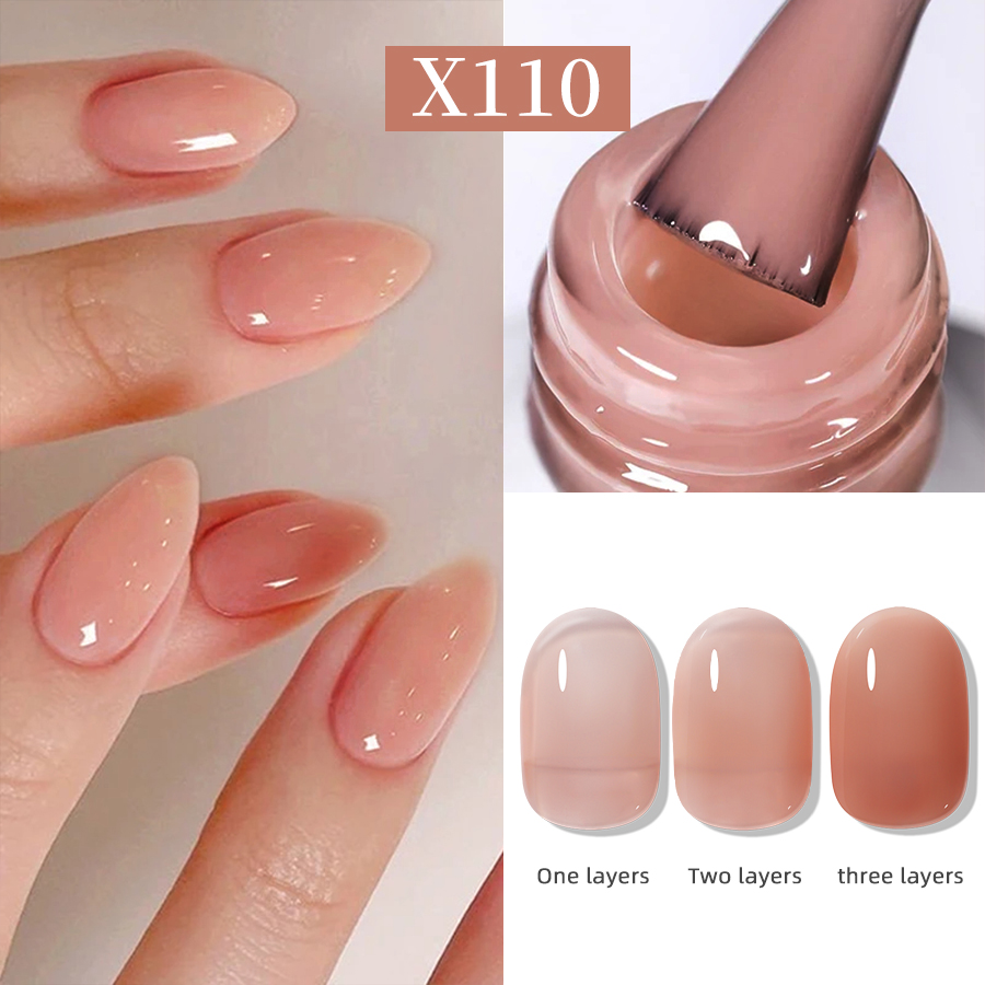 ยาทาเล็บเจล สีนู้ด 7.3 มล. เป็นที่นิยม เหมาะกับฤดูหนาว ของขวัญคริสต์มาส สําหรับผู้หญิง 1 ชิ้น