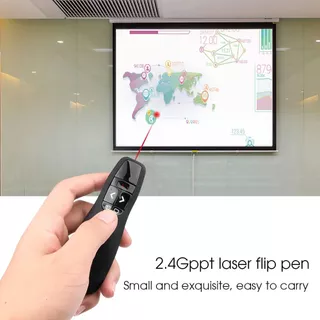 USB Wireless Presenter ตัวชี้เลเซอร์สีแดง 2.4 Ghz PPT ระยะไกลพร้อมตัวชี้มือถือสําหรับการนําเสนอ