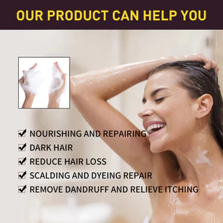 Hair Darkening Shampoo With He Shou Wu Extract - ให้ความชุ่มชื้นอย่างล้ําลึก ซ่อมแซม 100ml