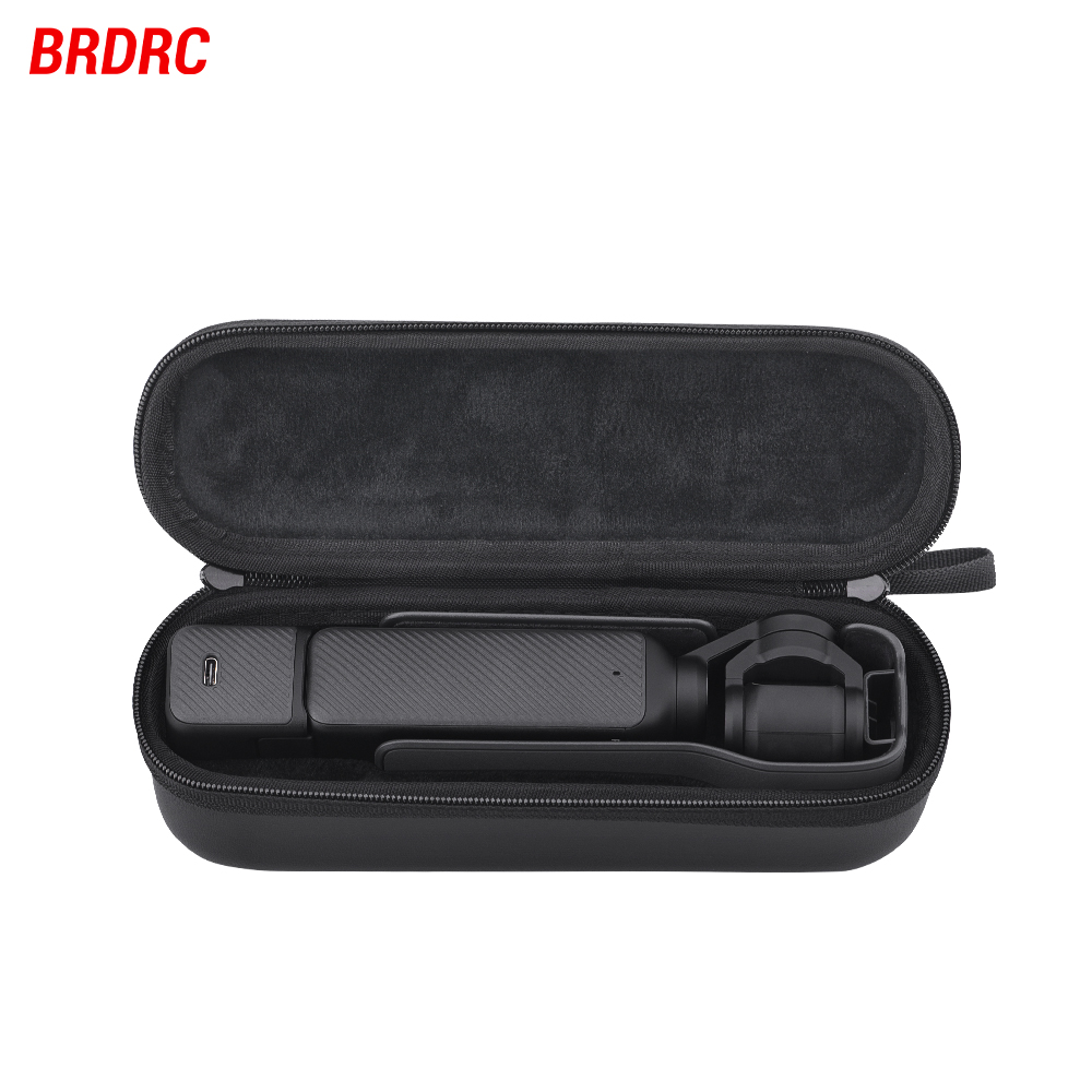 Brdrc กระเป๋าถือสําหรับ DJI Osmo Pcotet 3 กล้อง PU กระเป๋าป้องกันกล่องเก็บการเดินทางมือถือ Gimbal Stabilizer กล้องอุปกรณ์เสริม