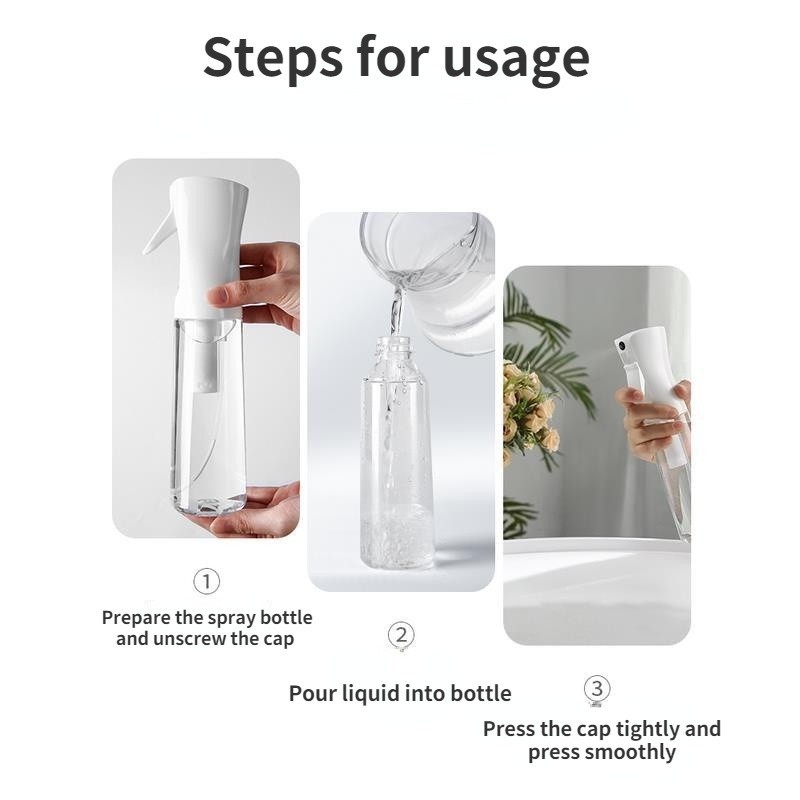 ขวดสเปรย์ 200ml 300ml 500ml สเปรย์ต่อเนื่องแอลกอฮอล์ Atomizer จําหน่าย