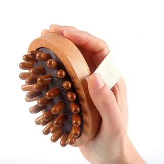 หวีนวดไม้สําหรับ Meridian Therapy, การดูแลหนังศีรษะป้องกันไฟฟ้าสถิต, ที่ขูดร่างกาย Gua Sha