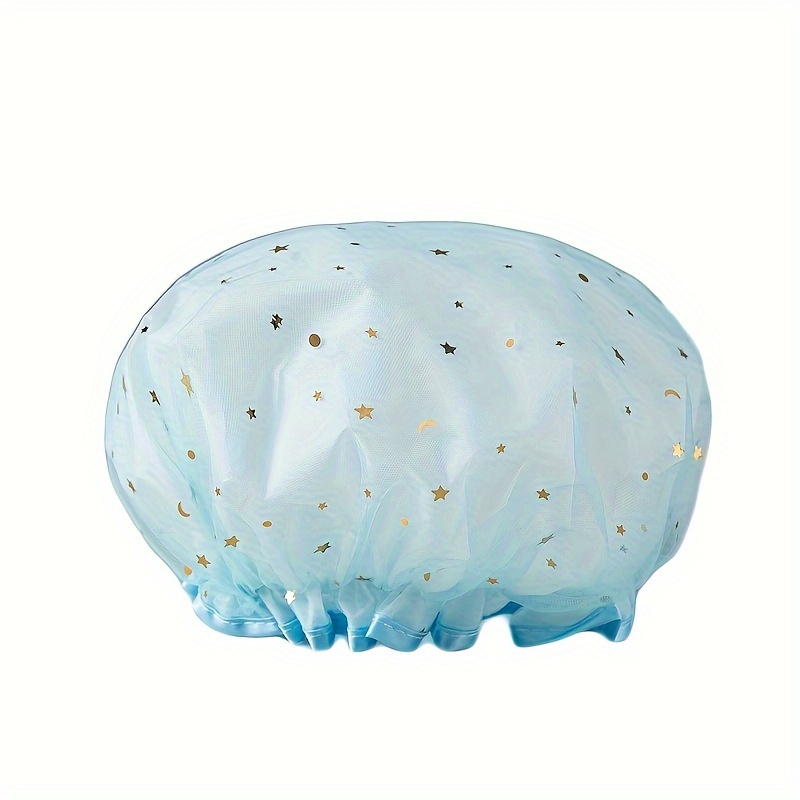 หมวกอาบน้ําสําหรับผู้หญิงกันน้ําสําหรับอาบน้ําใช้ในครัวเรือนแต่งหน้าห้องครัวฟูมน้ํามันและฝาครอบกันฝุ่น - รูปที่ 6