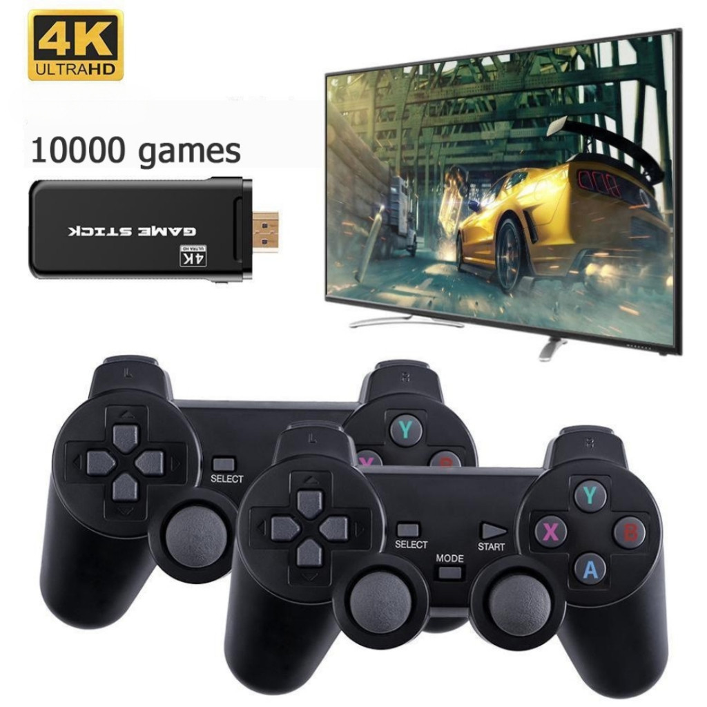 4k Wireless Controller Gamepad สําหรับคอนโซล 20000 + เกม Retro มือถือ HD TV เกม Stick