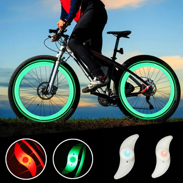 สีสันถนนจักรยานล้อ Spoke Light กันน้ํา MTB Led Neon Light พร้อมแบตเตอรี่อุปกรณ์จักรยาน