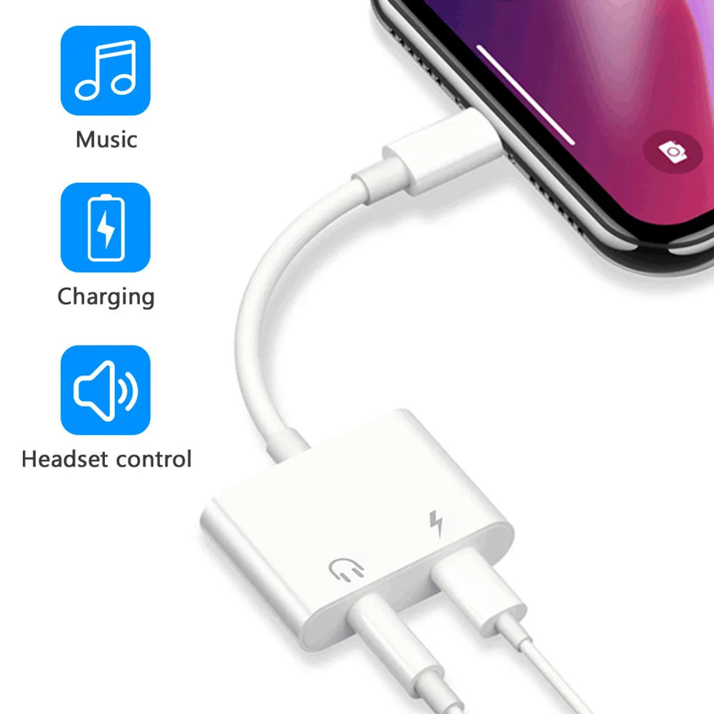 หูฟัง Adaptador สําหรับ IPhone 14 13 12 11 X 8 7 Plus Aux Audio Splitter สําหรับแสงถึง 3.5 มม.อะแดปเตอร์แจ็คหูฟังสาย