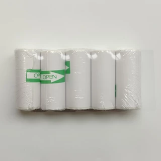 การพิมพ์กระดาษความร้อน 57x25มม สติกเกอร์กาวในตัวสําหรับบลูทูธเครื่องพิมพ์ขนาดเล็กง่ายต่อการพกพา