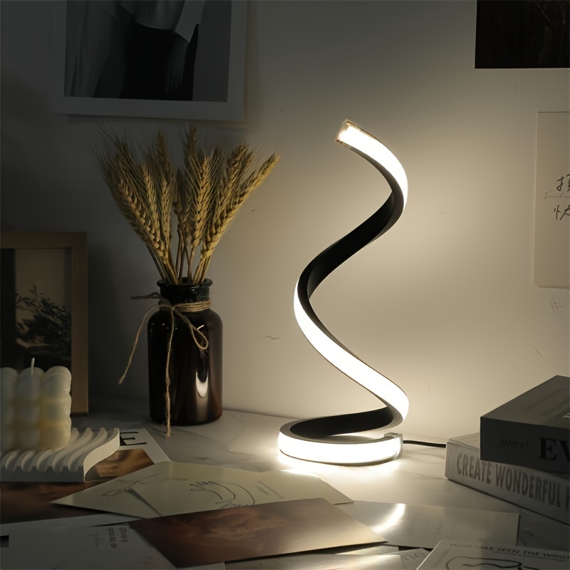 1 PC Simple Three-Tone Light USB โคมไฟตั ้ งโต ๊ ะห ้ องนอนเดสก ์ ท ็ อป Night Light