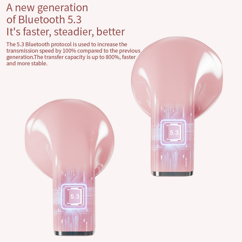 Stylish Love - Shaped Deformable Bluetooth หูฟังตัดเสียงรบกวนไร้สาย