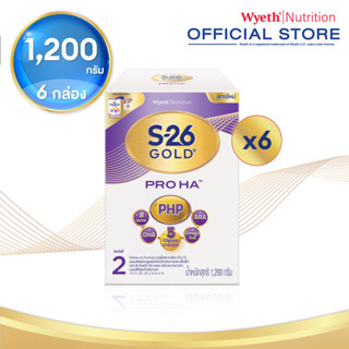 S-26 Gold Pro Ha 2 1200g 6 Boxes นมผงเอส-26 โกลด์โปร เอชเอ 2…
